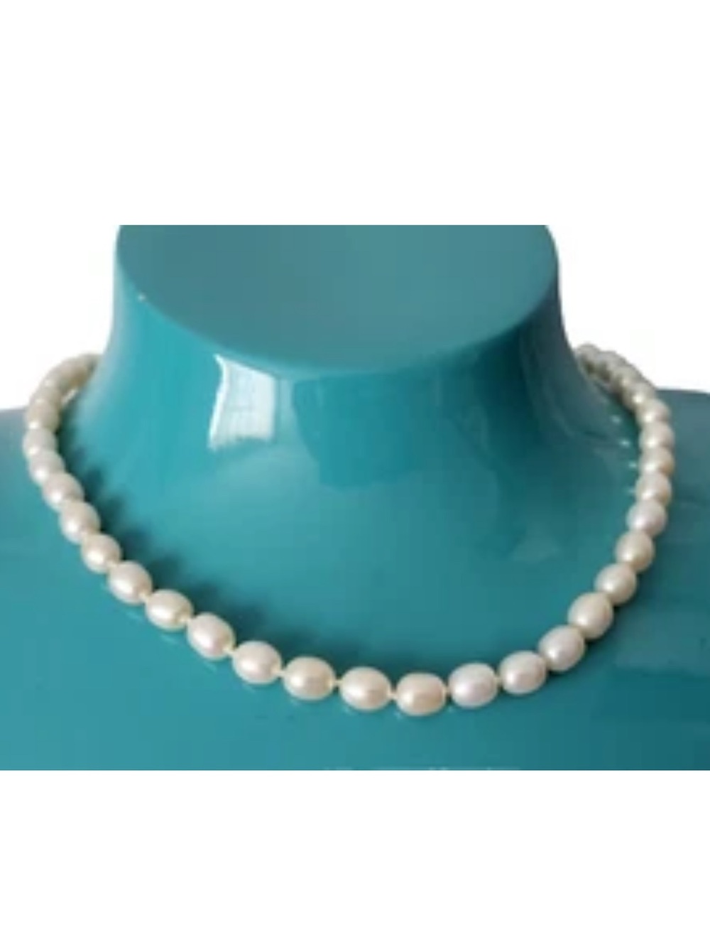 Tiffany & Co. Freshwater Pearl Chain 16” Necklace 925 Silver Clasp